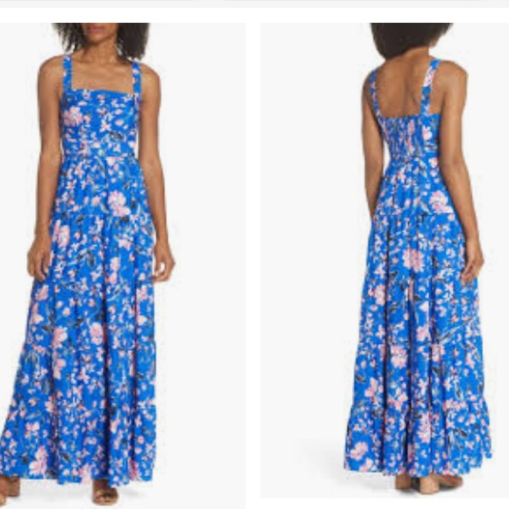 NWT Eliza J Floral Tiered Maxi Dress